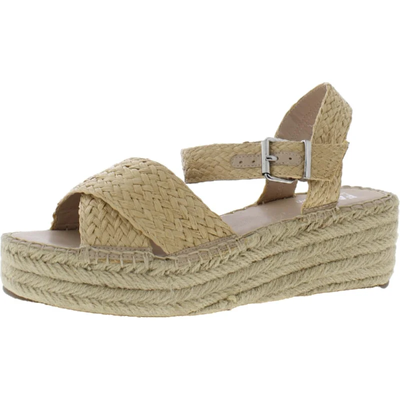 Sandals for beach lovers -Faryl Robin Womens Hartman Braided Ankle Strap Platform Sandals