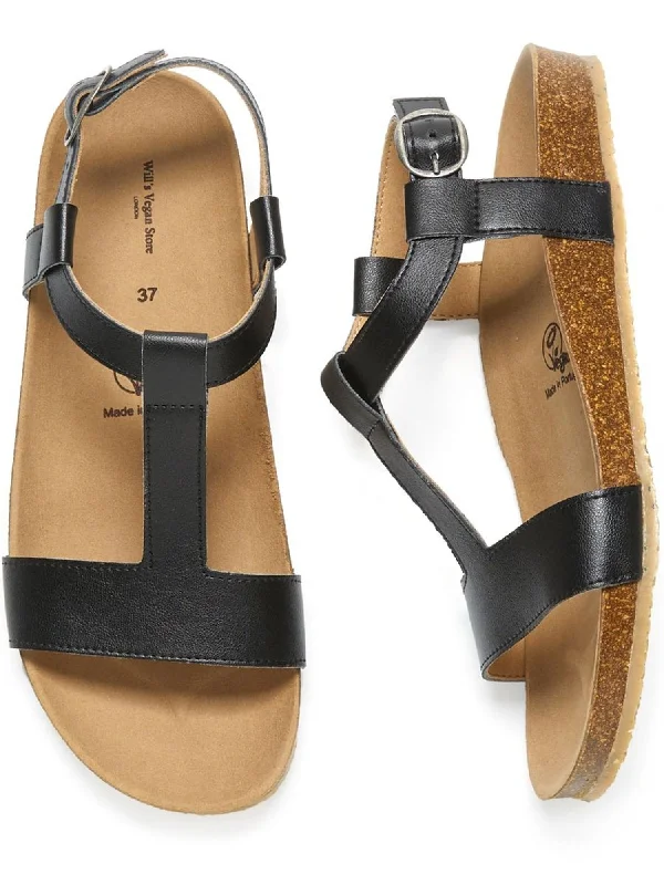 Sandals with solid heels -Footbed Sandals