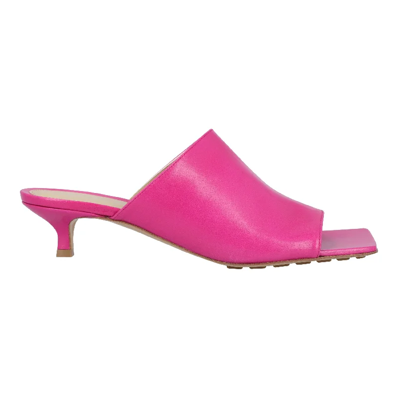 Slippers with fast nap hush -Bottega Veneta Stretch Mule pink