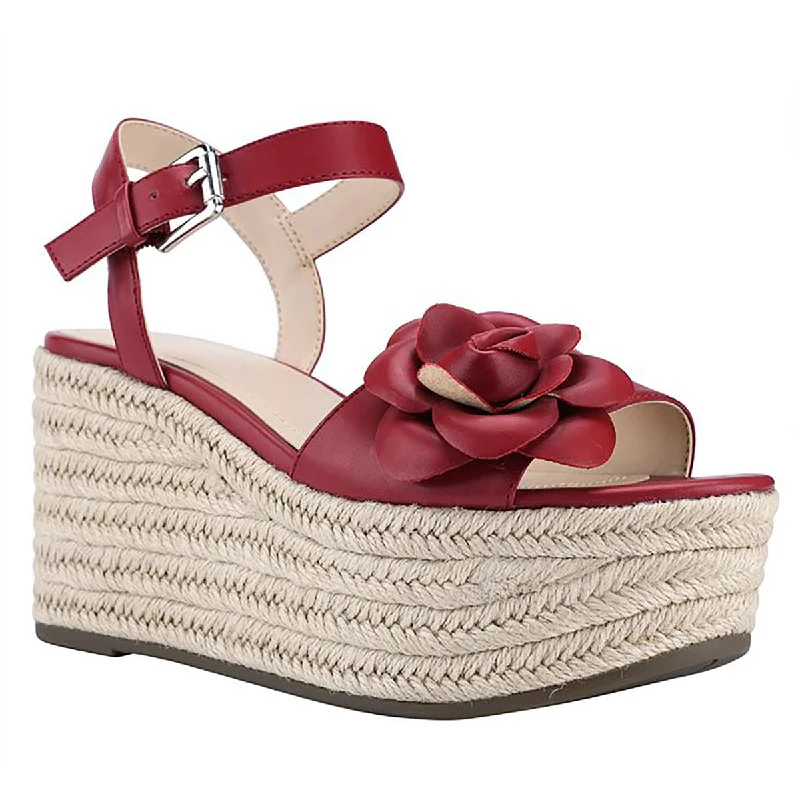 Sandals with airy fabrics -Marc Fisher Womens Venom Cushioned Footbed Slingback Platform Sandals