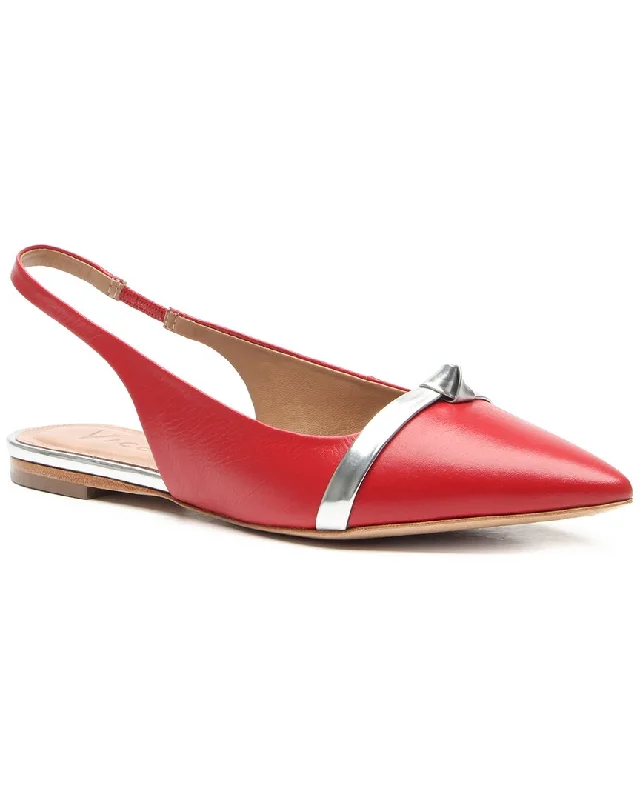 Slippers with light nap repose -Vicenza Burnie Leather Slingback