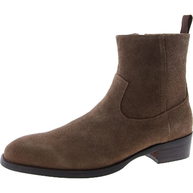 Steve Madden Mens Hauley Suede Ankle Chelsea Boots