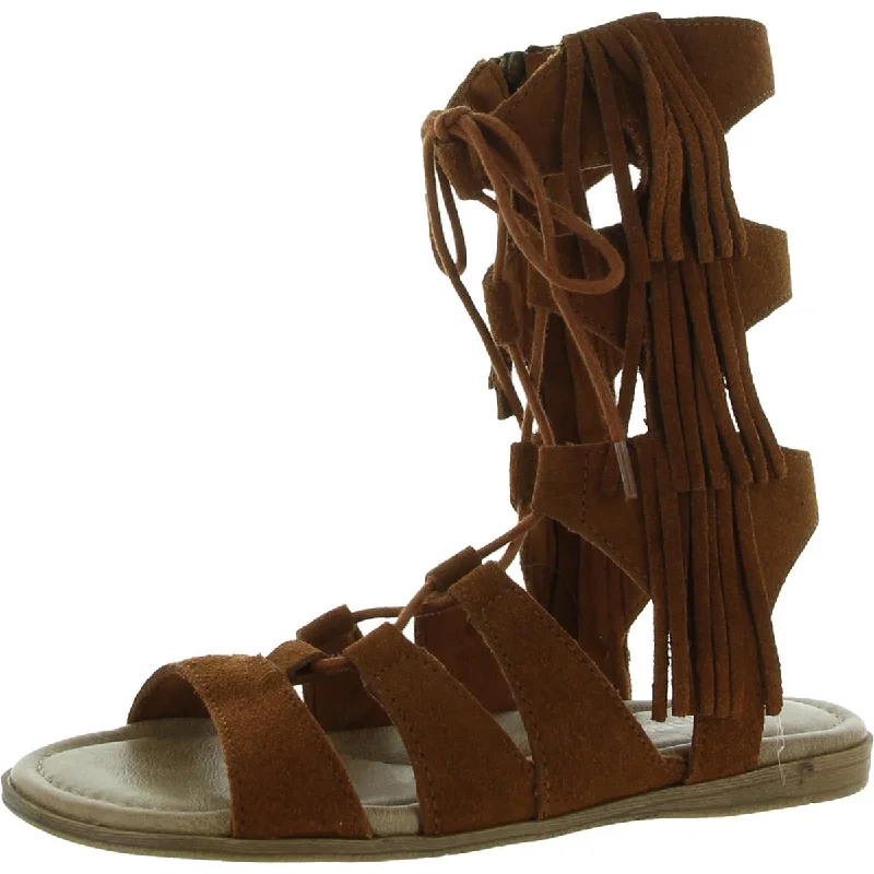 Sandals with tough heels -Minnetonka Womens MILOS Faux Leather Open Toe Gladiator Sandals