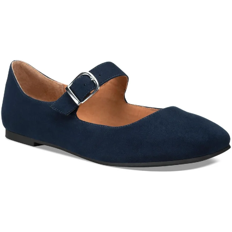 Flats with bouncy heel padding -Sun + Stone Womens Adiaa Microsuede Memory Foam Mary Janes