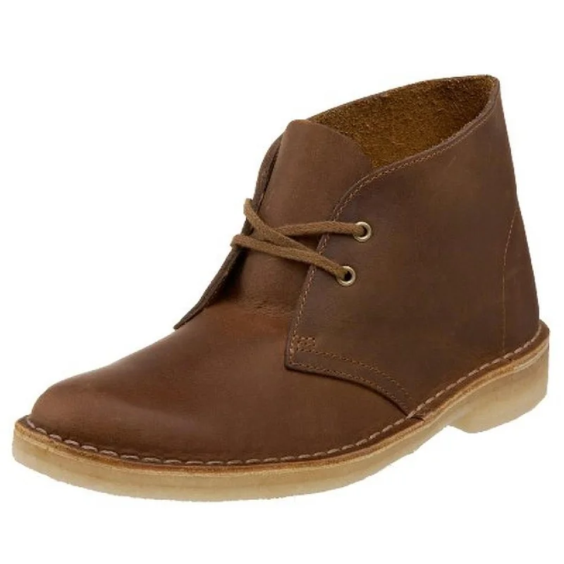 Clarks Mens Desert Faux Suede Chukka Desert Boot