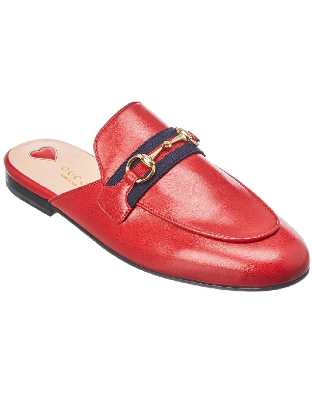 Slippers with earthy nap hush -Gucci Princetown Leather Slipper