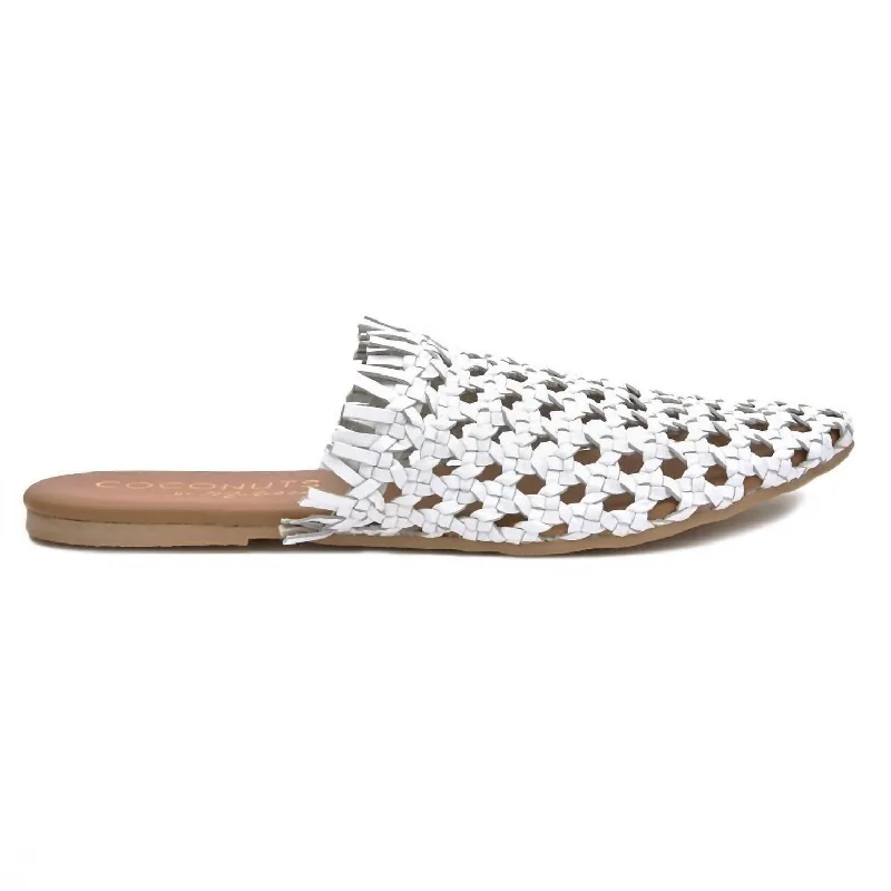 Slippers for foggy nap morns -Safari Slip On Shoe In White