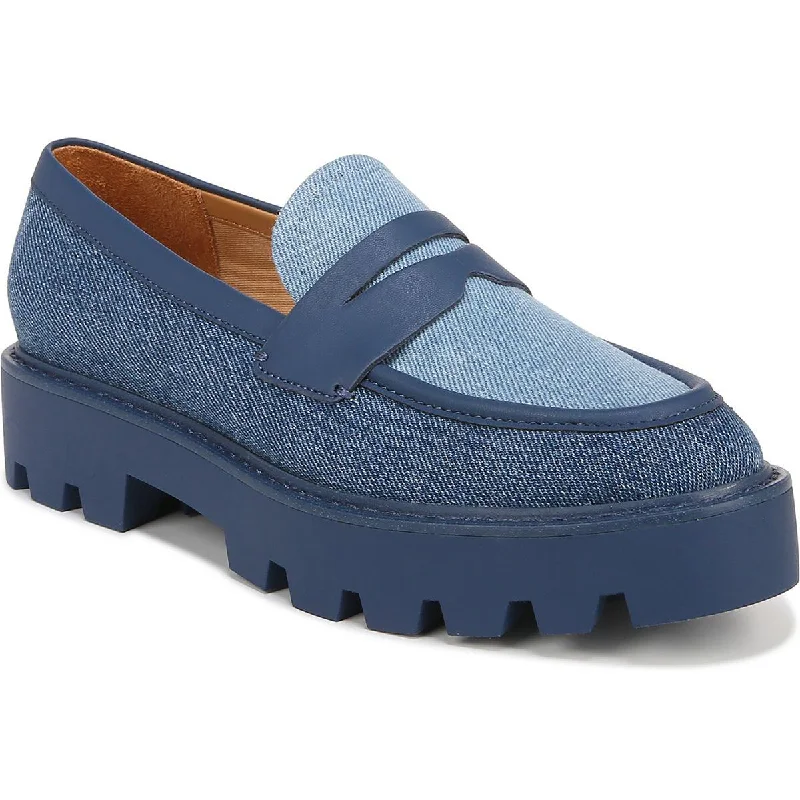 Soft loafers for gentle evening tranquility-Franco Sarto Womens Balin 2 Canvas Lug Sole Loafers