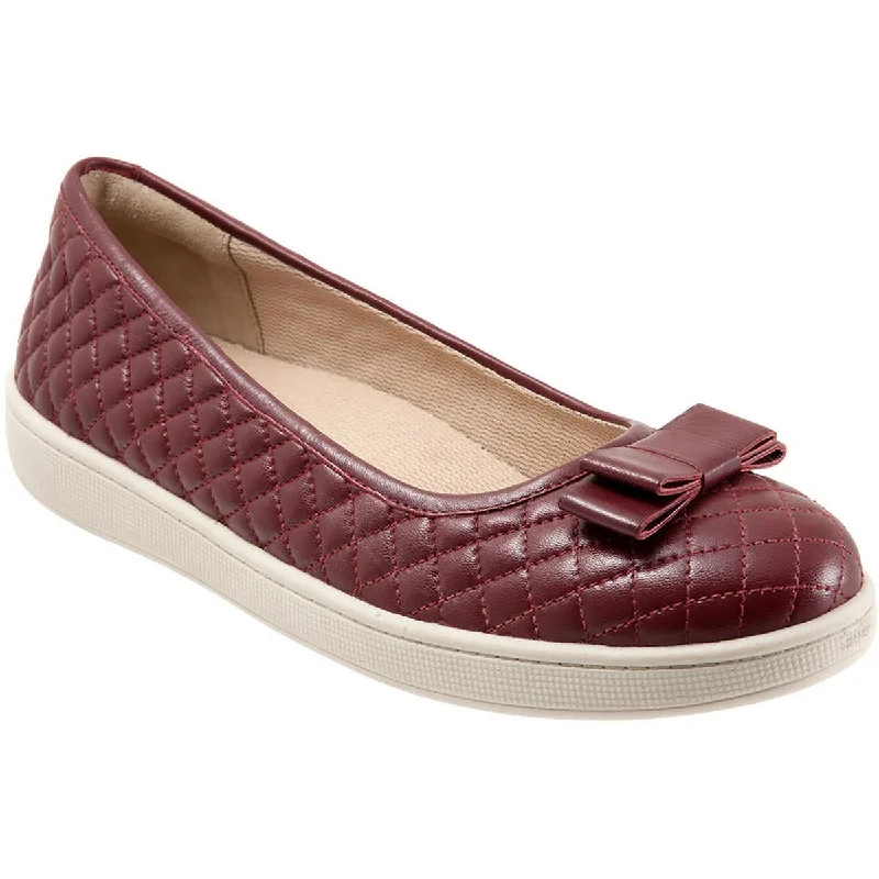 Flats for casual dusk suppers -Trotters Womens Anna  Slip On Dressy Ballet Flats