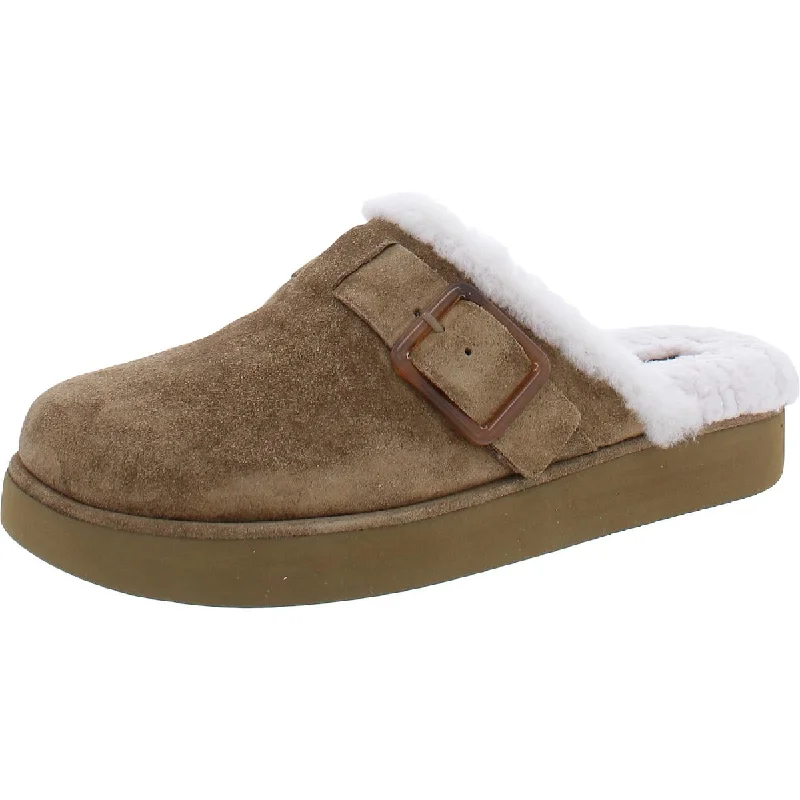 Flats for long summer dinners -Vince Womens Griff 3 Suede Slip On Clogs