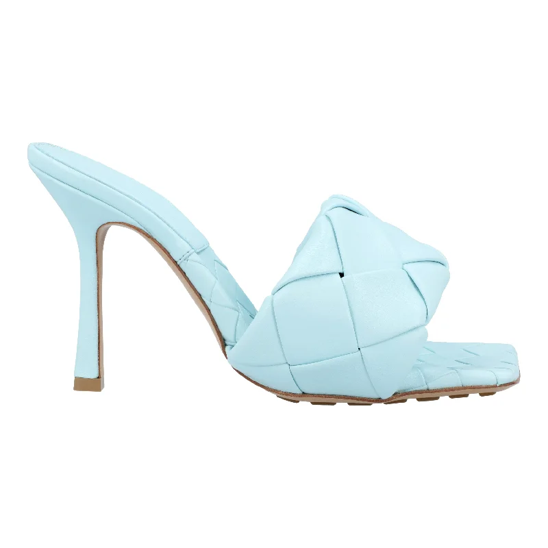 Slippers with lean nap budgets -Bottega Veneta Lido Mule blue