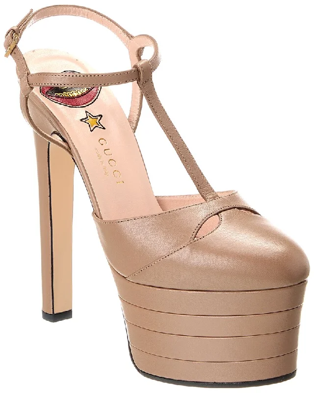 Gucci Leather Platform Pump