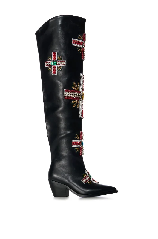 JAZLYN-BLACK CROSS WESTERN BOOT