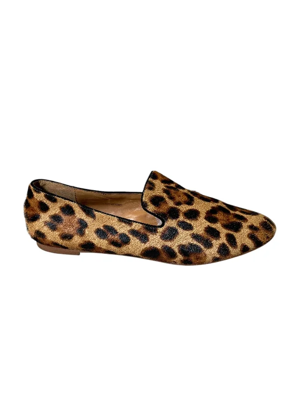 Flats with feather-light linings -Shoes Flats By J. Crew In Animal Print, Size: 8.5