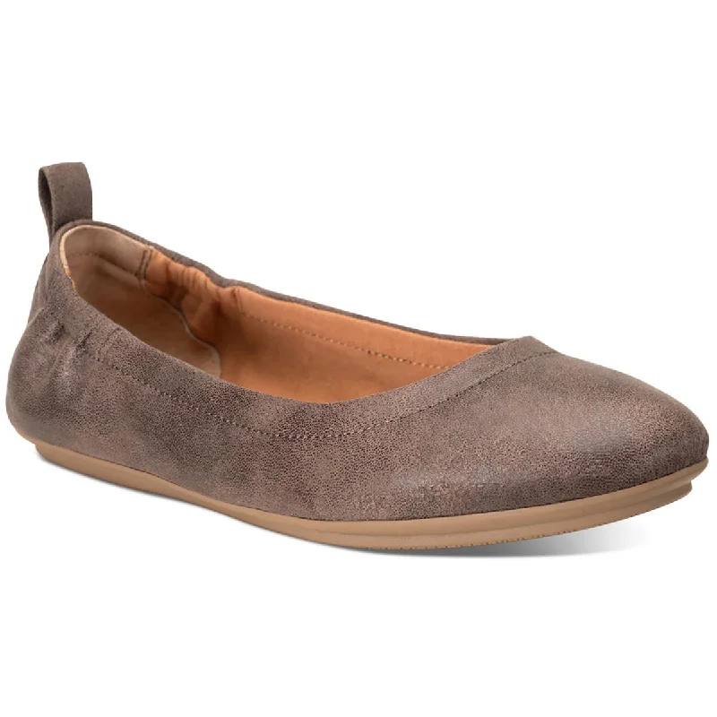 Flats with retro sunny charm -Sun + Stone Womens Luccia Microsuede Comfort Ballet Flats