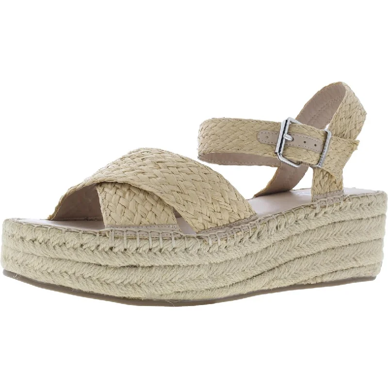 Sandals with cool tones -Faryl Robin Womens Woven Ankle Strap Wedge Sandals