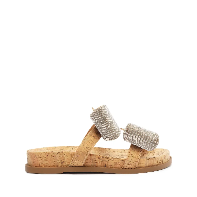 Flats with steady heel cushioning -Lienne Sporty Cork Sandal