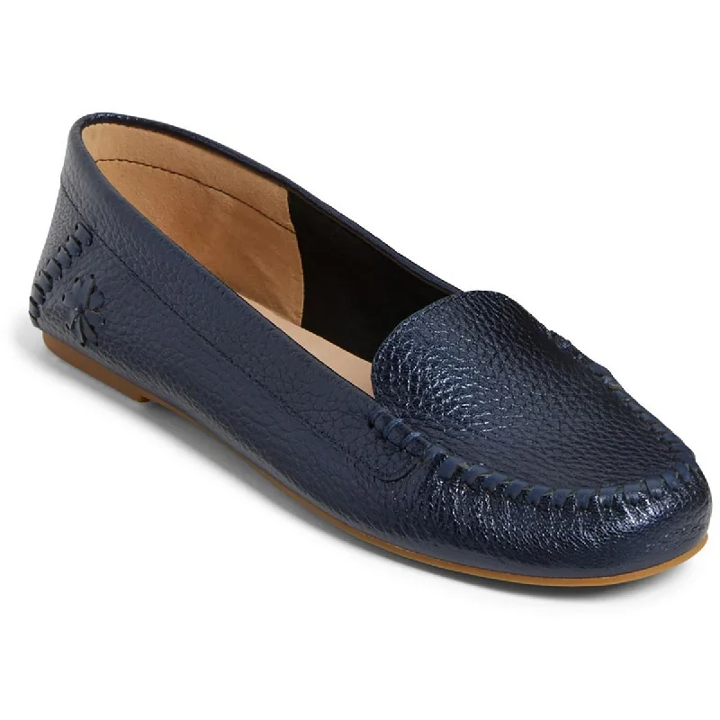 Lightweight loafers for sunny dusk repose-Jack Rogers Womens Millie Mocassin Tumbled Leather Leather Slip On Loafers