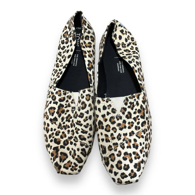 Flats with airy chic uppers -Shoes Flats By Toms In Animal Print, Size: 9.5