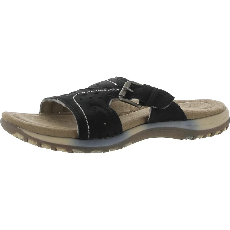 Sandals for active days -Globalwin Womens Buckle Cut-Out Slide Sandals