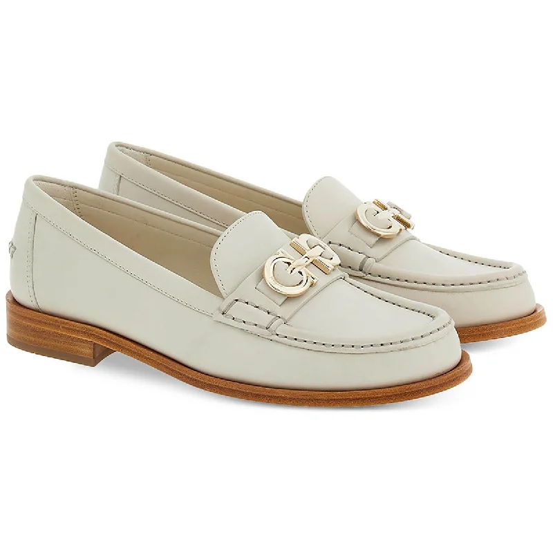 Cushioned loafers for soft dusk tranquility-Ferragamo Womens Slip On Moc Toe Loafers