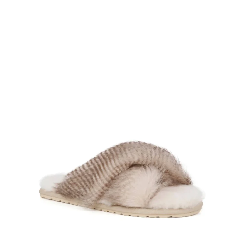 Slippers with stout nap tops -Women's Mayberry Slipper In Natural Crimp