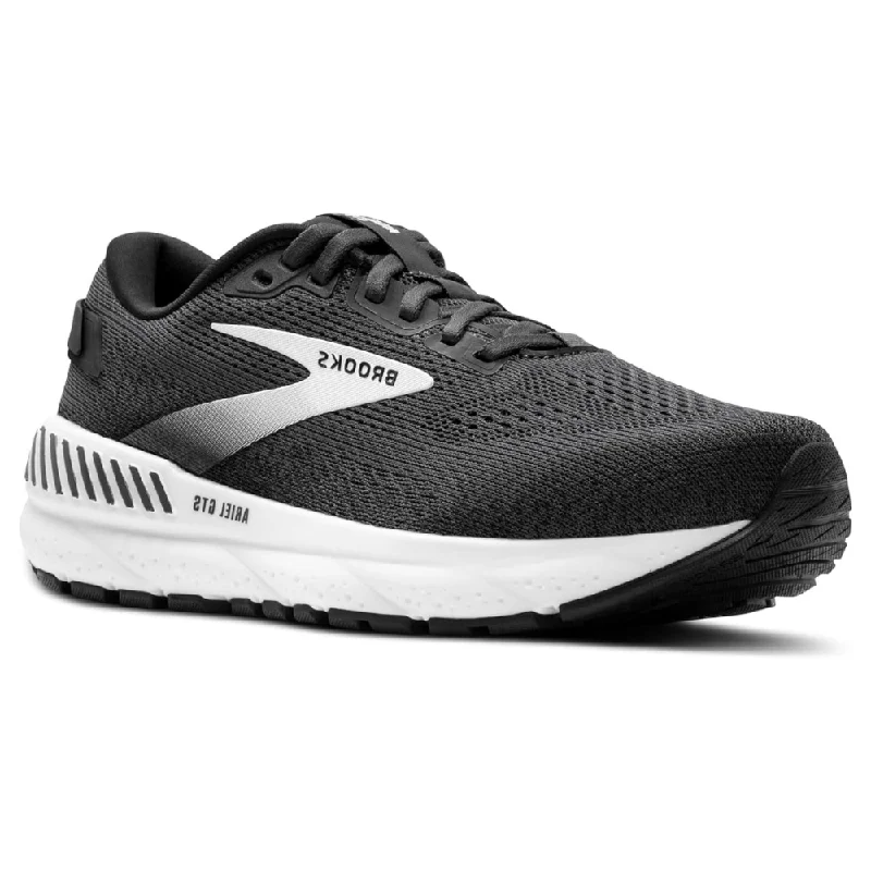 Running shoe with damp run hush -Brooks Ariel GTS 24 Ebony/Black/White Running Shoe (Women's)