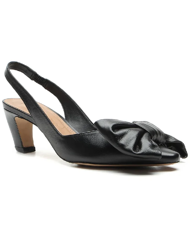 Slippers with cool nap weave -Vicenza Olimpia Leather Slingback