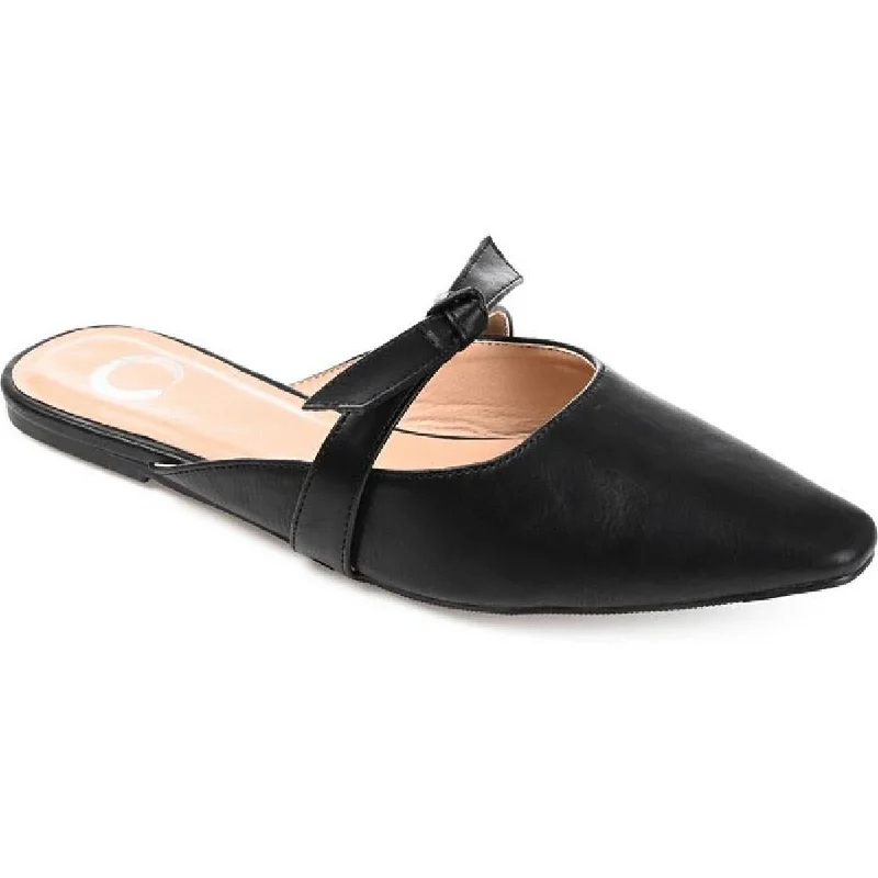 Slip-on loafers for easy night grace-Journee Collection Womens Missie Faux Leather Pointed Toe Loafers