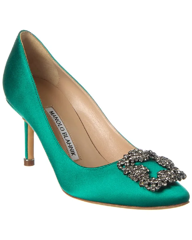 Manolo Blahnik Hangisi 70 Satin Pump