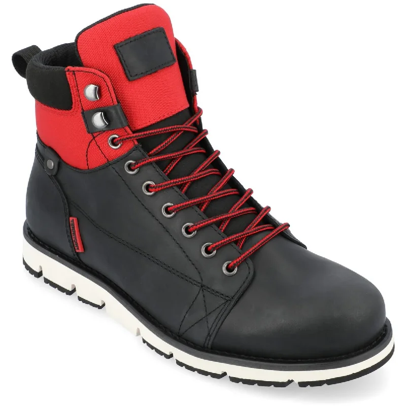 Territory Mens SlickRock Leather Lace-Up Combat & Lace-Up Boots