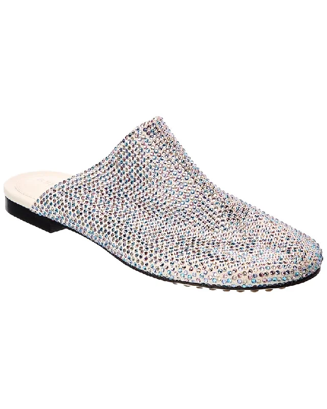 Slippers with rich nap hush -Bottega Veneta Sparkle Dot Sock Suede Slipper