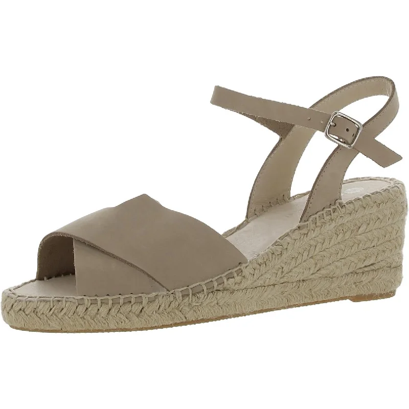 Sandals with great traction -Eric Michael Womens Leigh Ankle Strap Espadrille Wedge Sandals