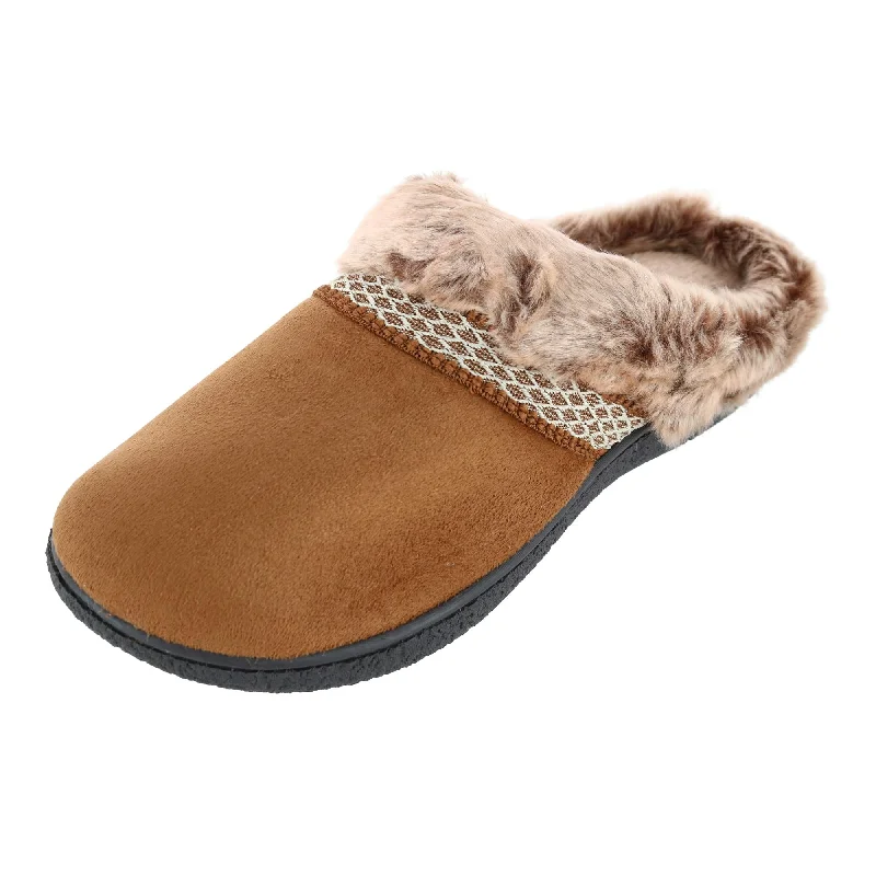 Cheap calico slippers online finds -Women's Microsuede Mallory Hoodback Slipper