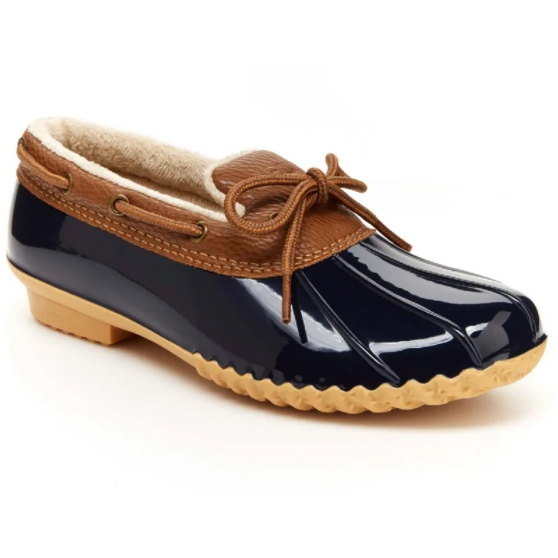 Comfortable loafers for long dusk repose-JBU by Jambu Womens Woodbury Faux Leather Duck Toe Loafers