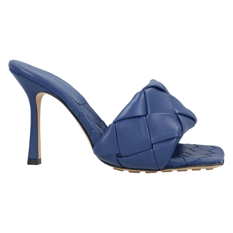 Boutique slippers at clearance rates -Bottega Veneta Lido Mule blue