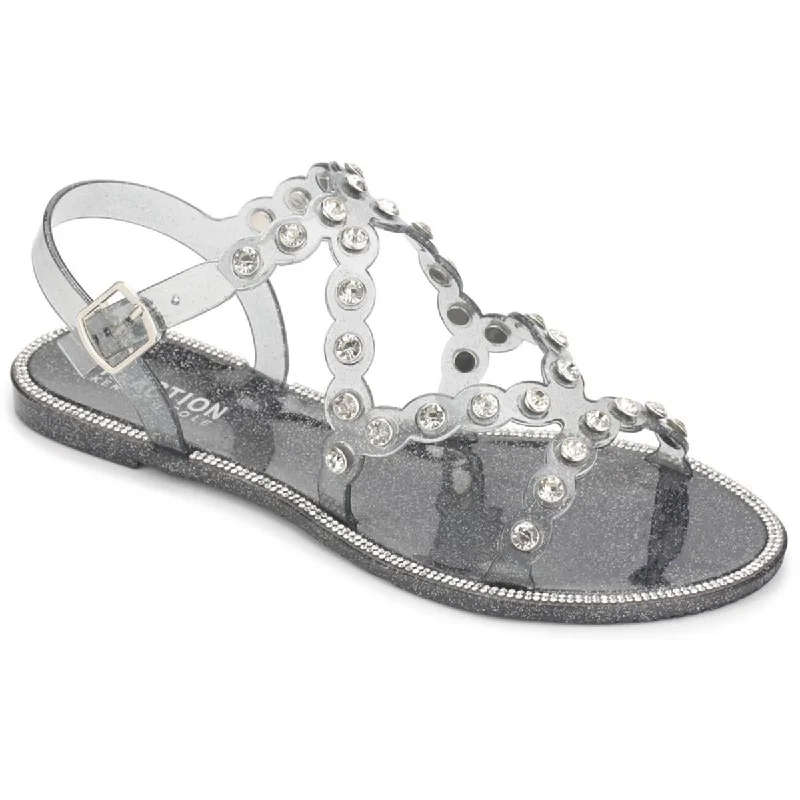 Sandals for trail strolls -Kenneth Cole Reaction Womens Dahlia Rhinestone Jelly Sandals