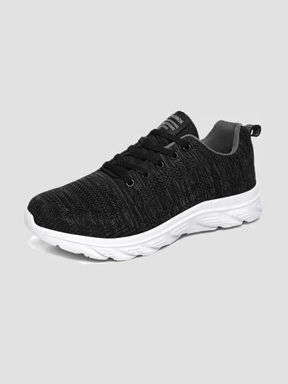 Running shoe with tactile run weave -SHEIN Men Letter Graphic Running Shoes