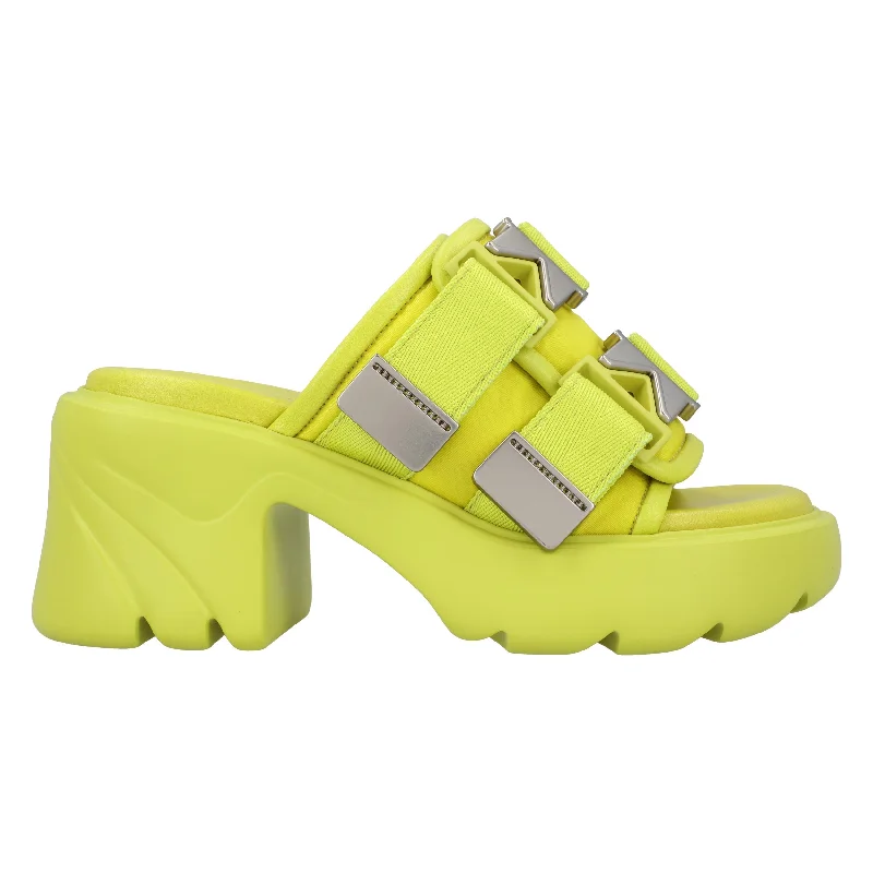 Slippers with worn nap grit -Bottega Veneta Flash Mule yellow