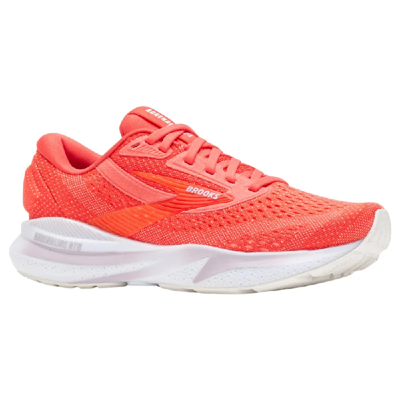 Running shoe with tight run beds -Brooks Adrenaline GTS 24 Cayenne/Thistle/Yellow Running Shoe (Women's)