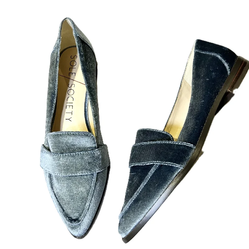 Flats for casual dusk strolls -Shoes Flats By Sole Society In Blue, Size: 9