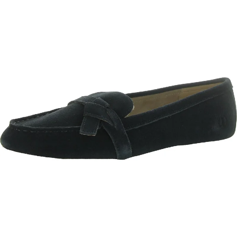 Lightweight loafers for sunny dusk calm-Lands' End Womens Leather Slip On Loafers