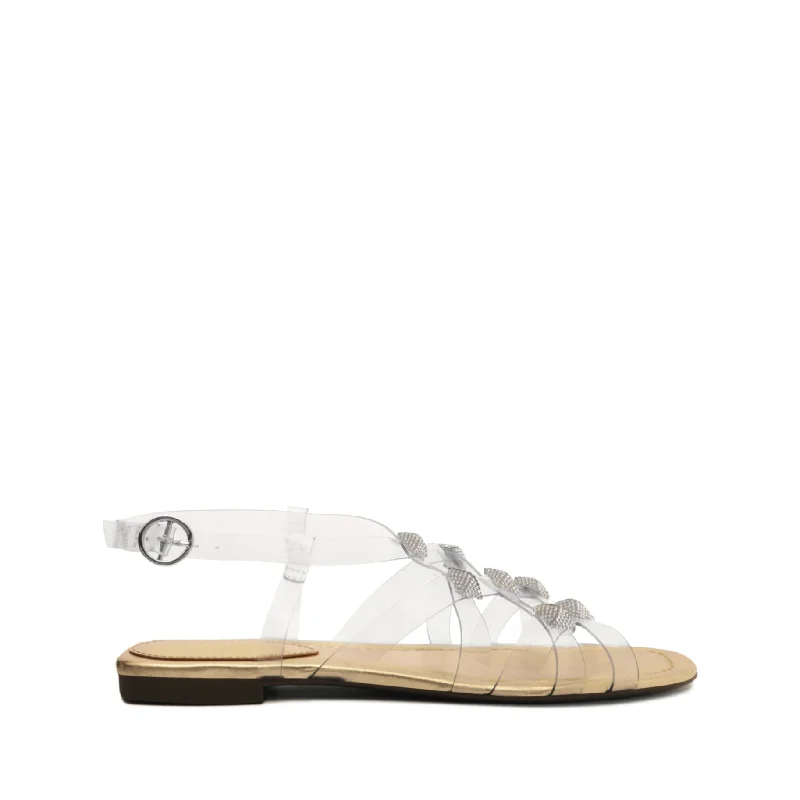 Flats with refined heel profiles -Georgia Sandal