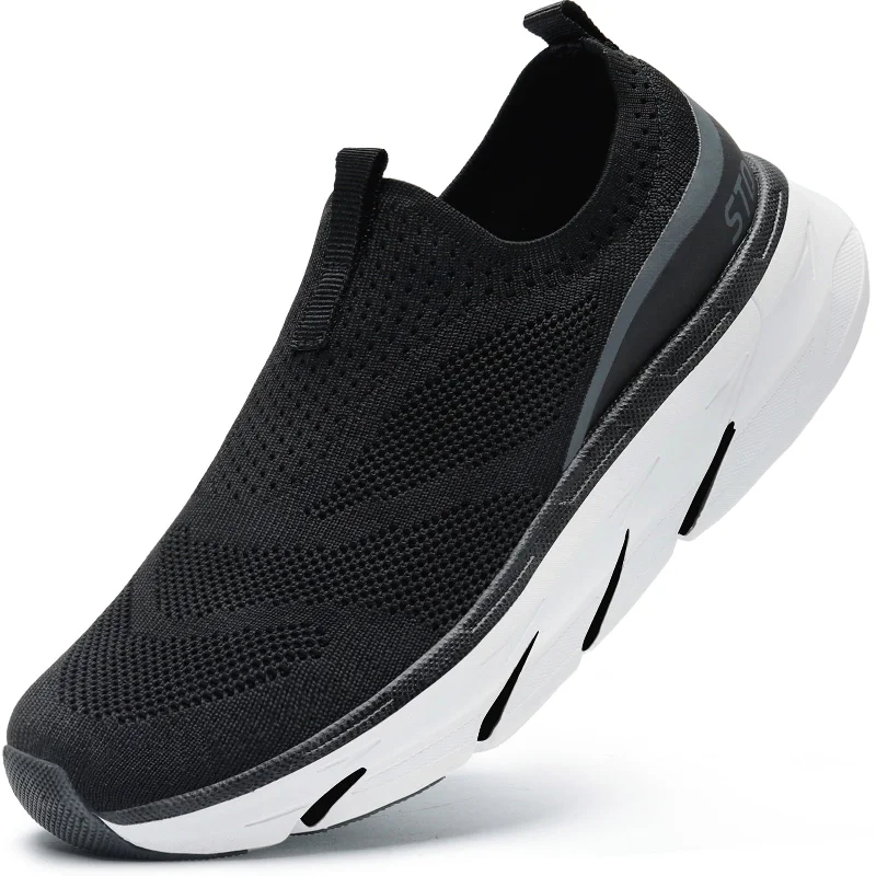 STQ Slip on Sneakers Women Walking Shoes with Arch Support Memory Foam