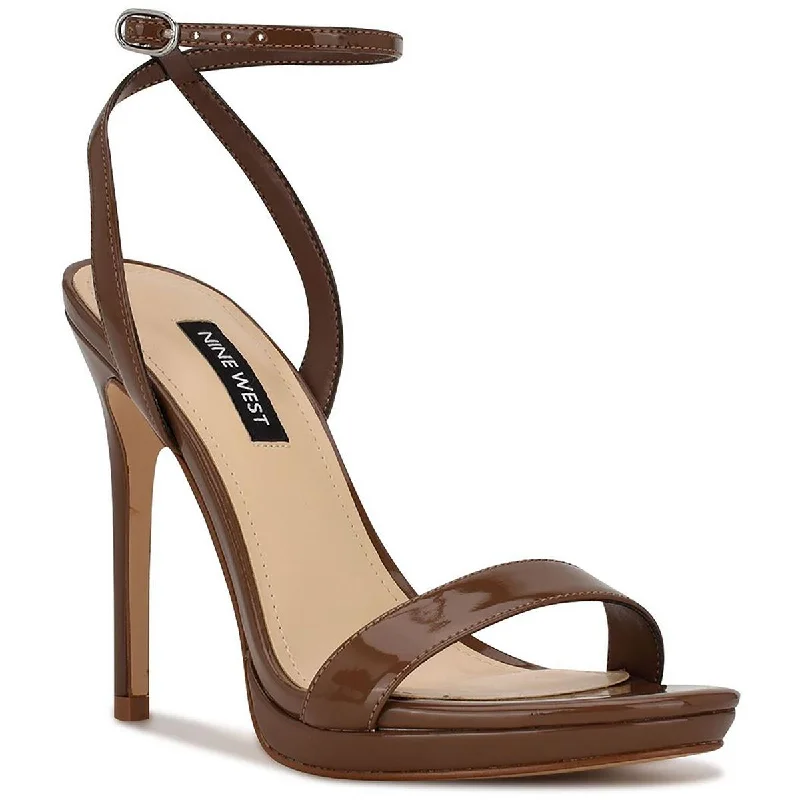 Sandals with soft soles -Nine West Womens Loola Patent Open Toe Slingback Sandals