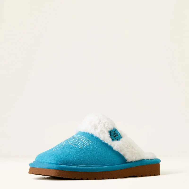 Slippers with slow nap repose -ARIAT JACKIE BRIGHT TURQUOISE AR2829 - FOOTWEAR LADIES SLIPPERS - 10047997