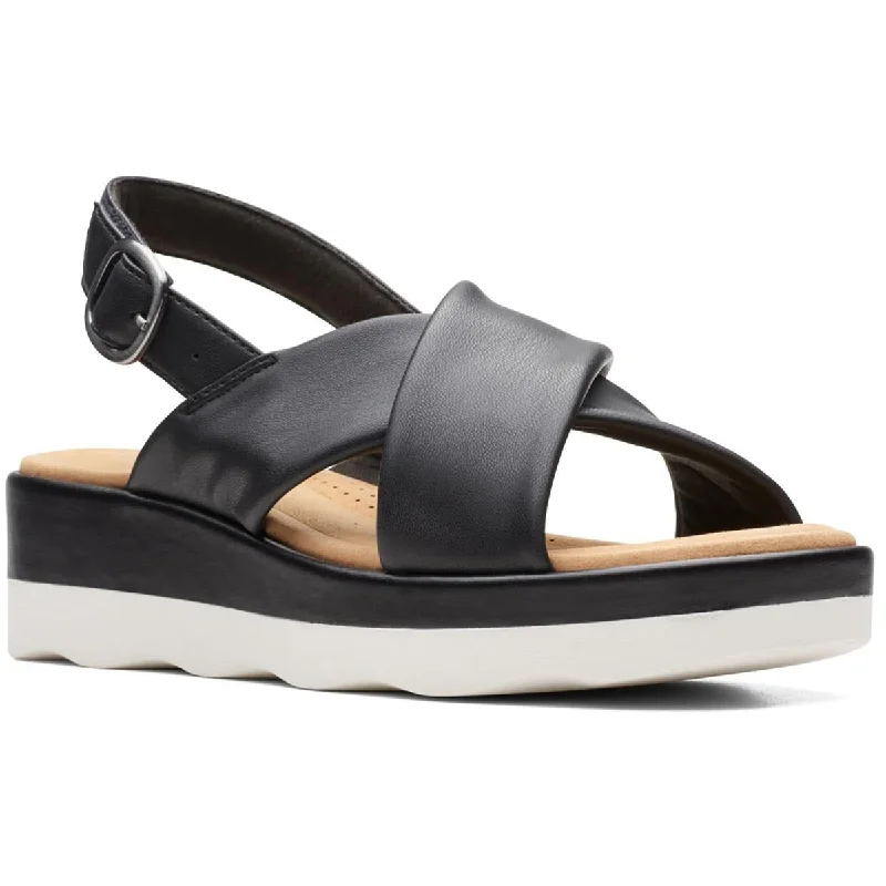 Sandals with fresh designs -Clarks Womens Clara Cove Comfort Slingback Flatform Sandals