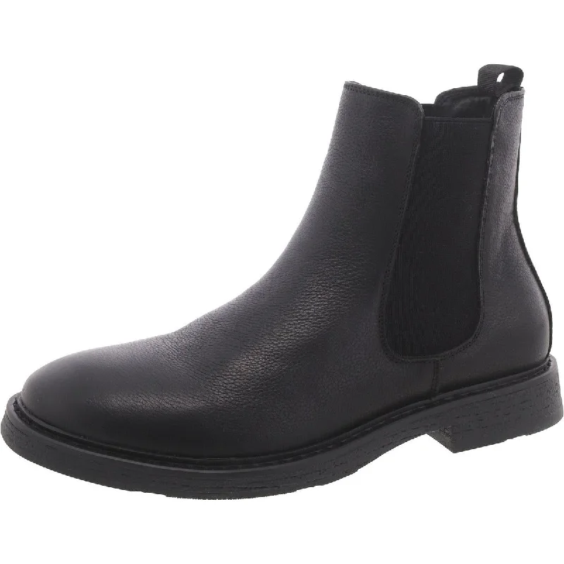 Steve Madden Mens Leather Ankle Chelsea Boots