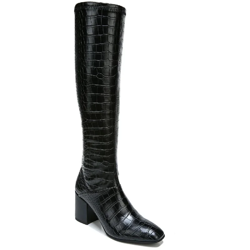 Franco Sarto Womens Tribute Wide Calf Faux Leather Knee-High Boots