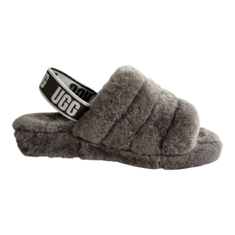 Slippers with cool nap weave -Slippers By Ugg In Grey size 8